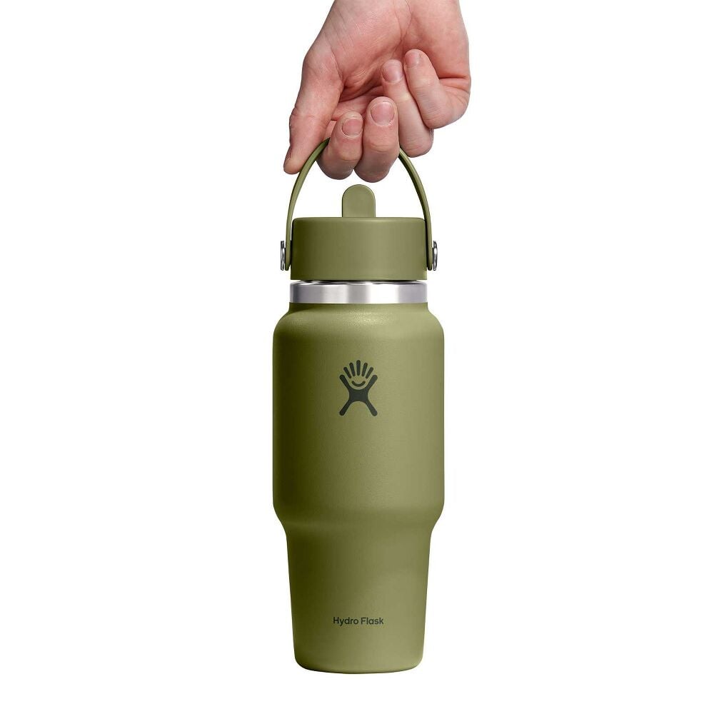 24 oz Travel Bottle with Flex Straw Cap - Palmer Green