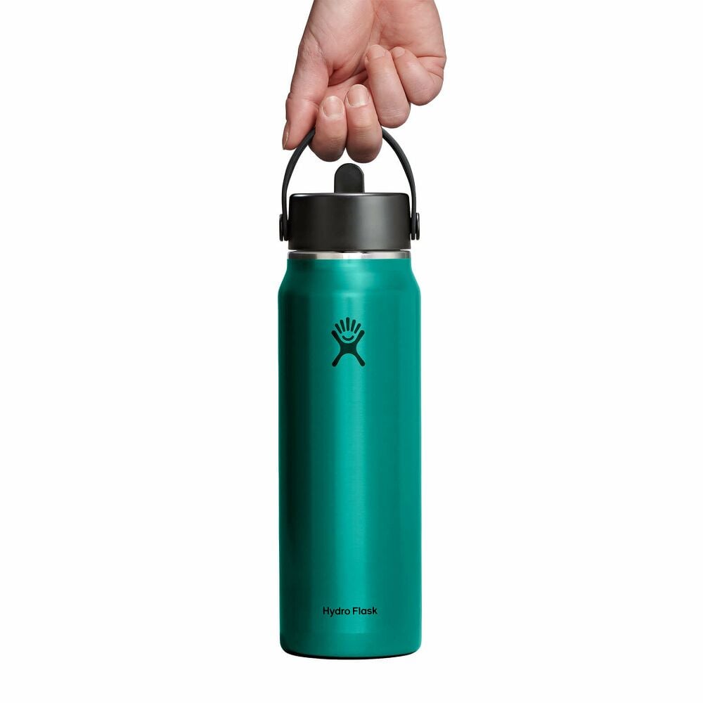 32 oz Lightweight Flex Straw Bottle - Emerald Green