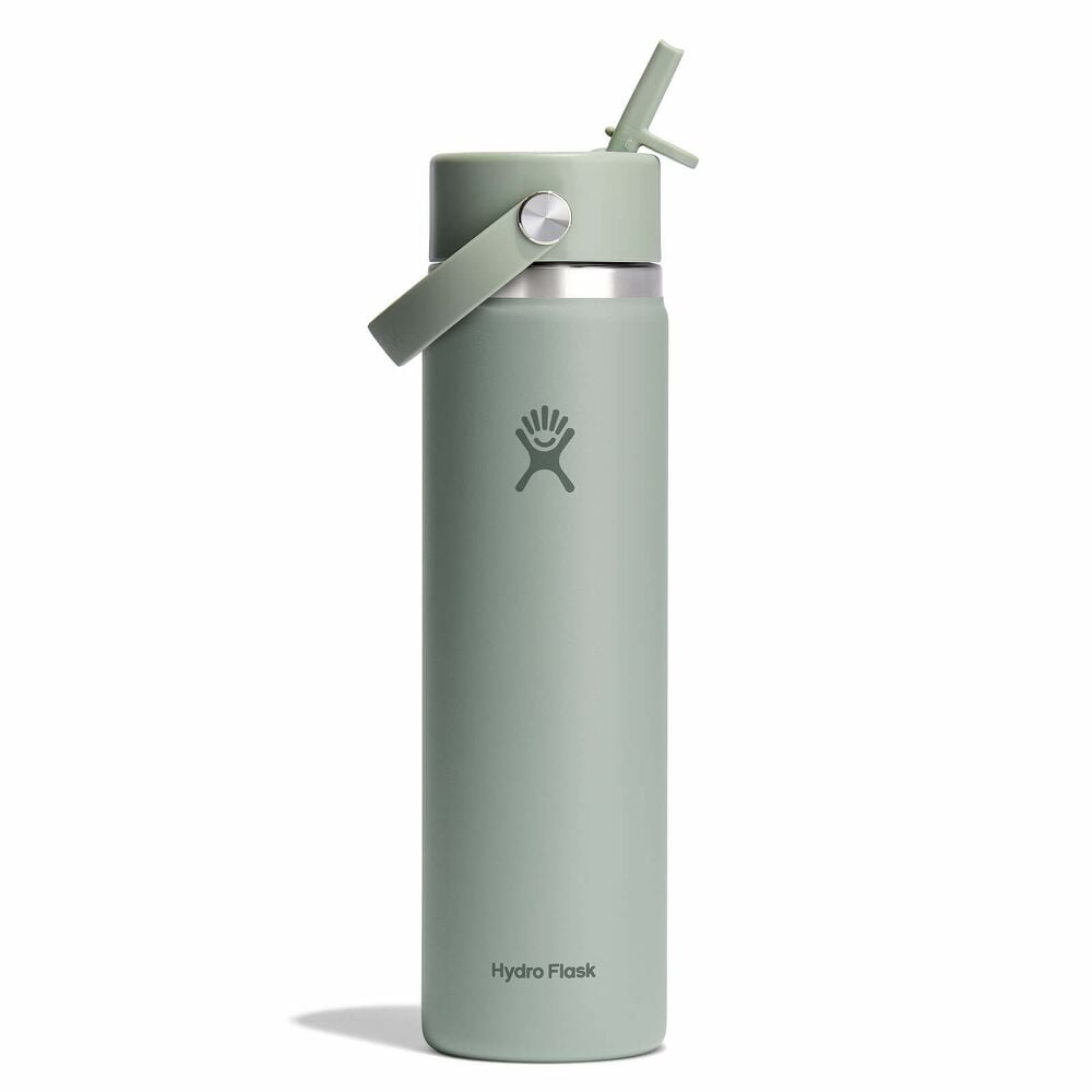 24 oz Wide Mouth with Flex Straw Cap - Agave