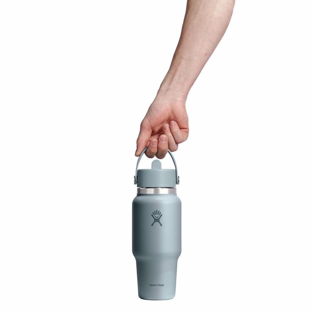 24 oz Travel Bottle with Flex Straw Cap - Shale Gray