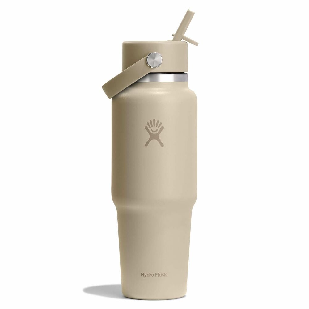32 oz Travel Bottle with Flex Straw Cap - Oat