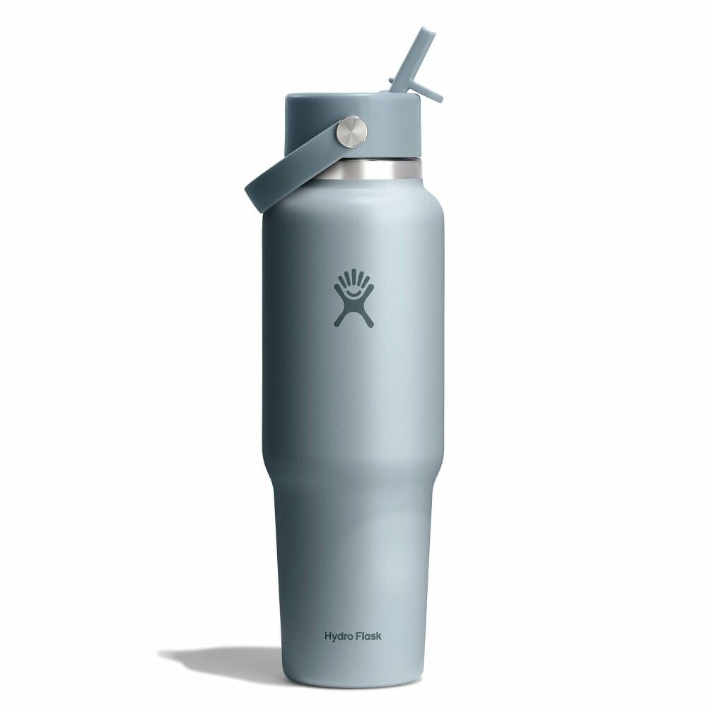 40 oz Travel Bottle with Flex Straw Cap - Shale Gray